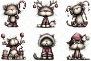 Quirky Christmas Cat, an Illustration by Black Bird Studio (Thumbnail 5 of 6)