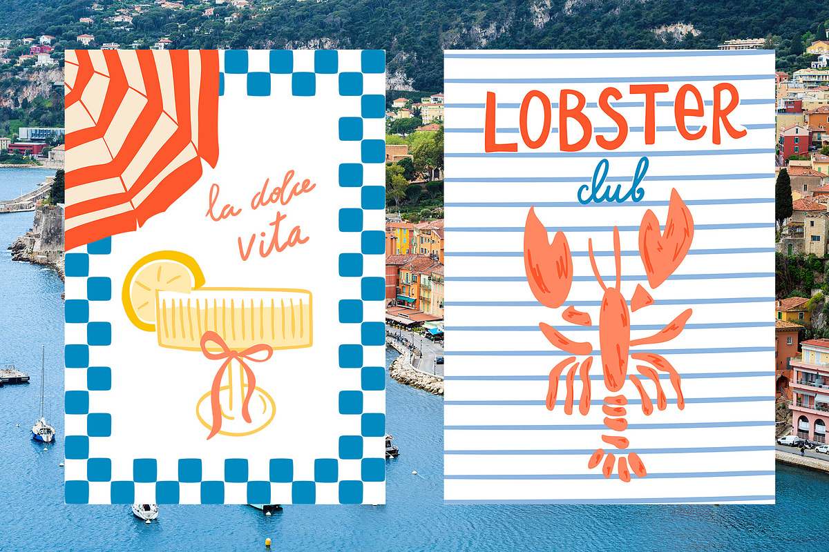 Italian Dolce Vita clipart & posters, an Object Graphic by Tani Kuzminka (Photo 5 of 15)