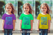 Kids T-Shirt Mock-Up Vol 3, a Shirt Mockup by Freeman Studio (Thumbnail 3 of 12)