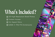 25 Holographic Neon Backgrounds, a Wallpaper Graphic by Incomelion (Thumbnail 5 of 11)