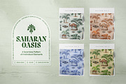 Saharan Oasis Seamless Pattern, a Pattern Graphic by PrintyleStudio (Thumbnail 3 of 16)