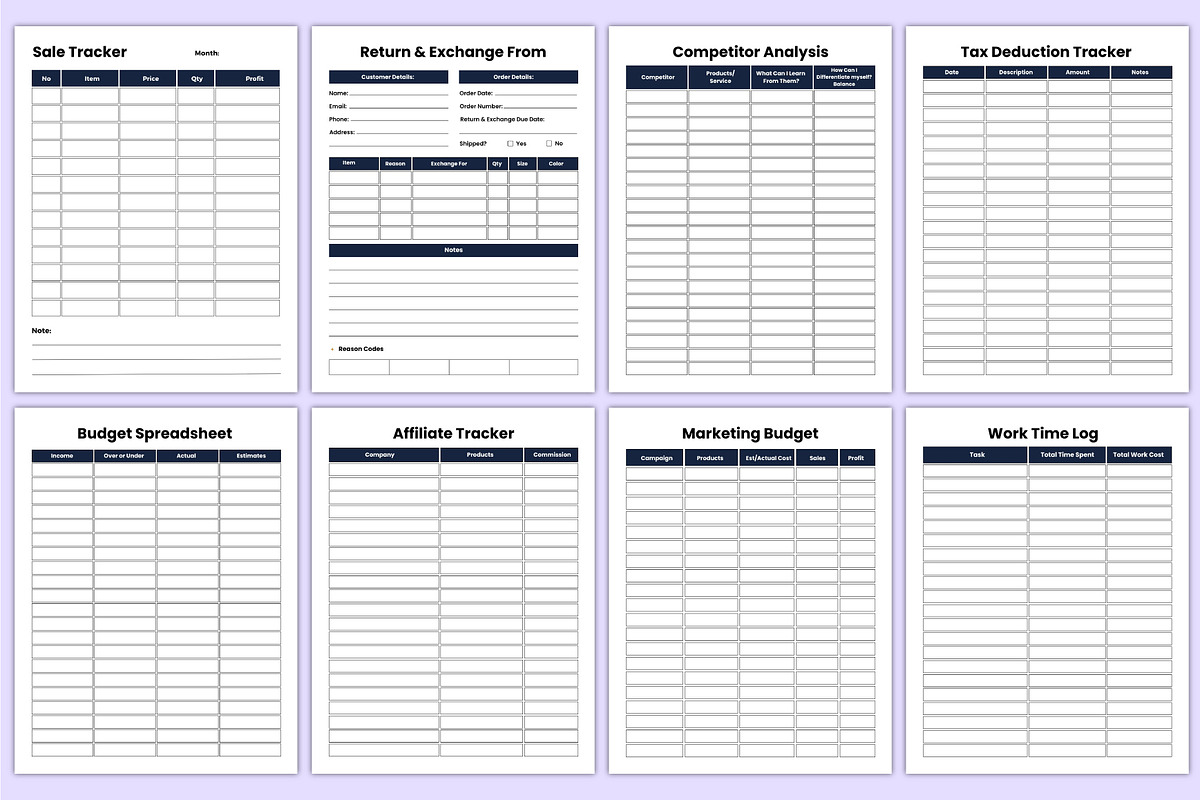2026 Small Business Planner Bundle, a Stationery Template by Mustafiz (Photo 5 of 9)
