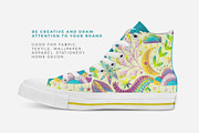 Floral Night - Kids Pattern, a Pattern Graphic by Velliniki (Thumbnail 10 of 11)