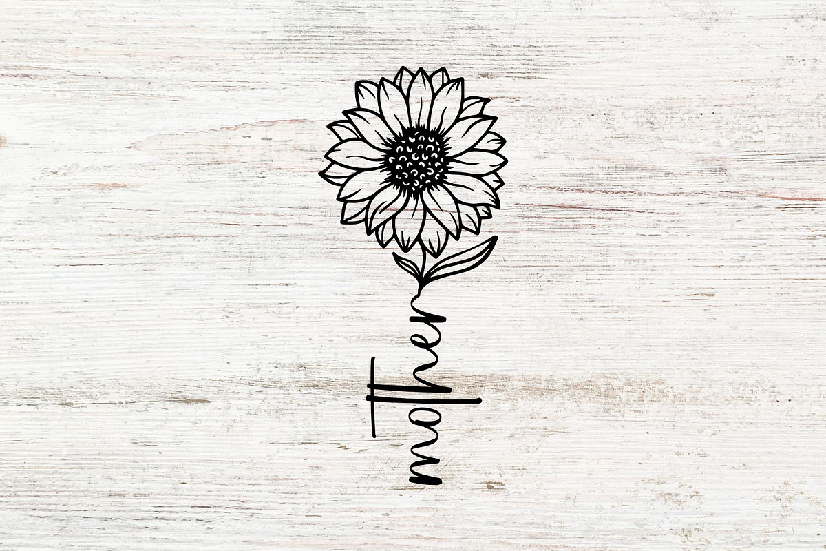 Mother SVG, Mother SVG design, an Illustration by Rajbir-Designs (Photo 1 of 3)
