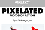 Pixelated Photoshop Action preview 2