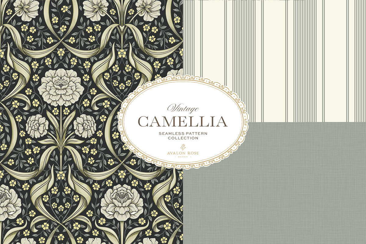 Arts & Crafts Floral Patterns Black, a Pattern Graphic by Eclectic Anthology (Photo 4 of 10)