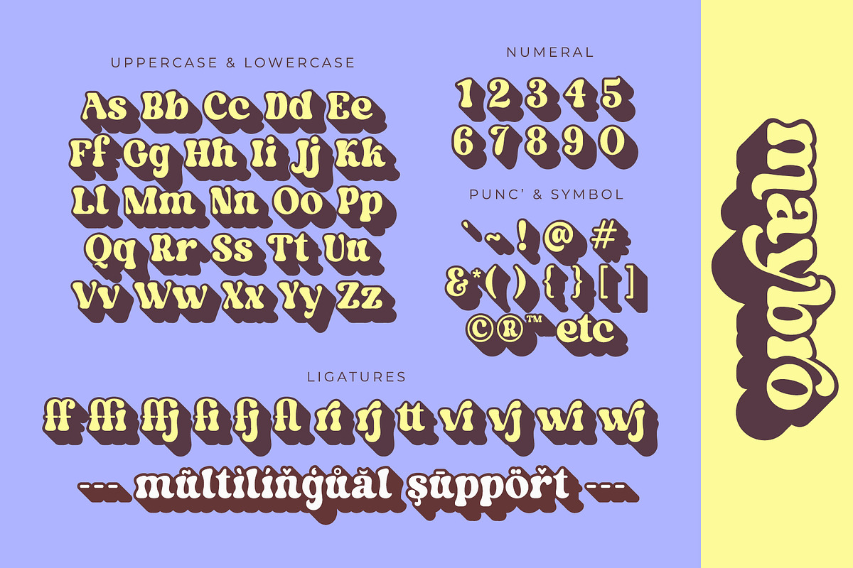 Maybro - Vintage Retro Serif Font, a Serif Font by Airotype (Photo 12 of 14)