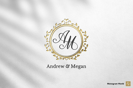 Wedding Monogram AM