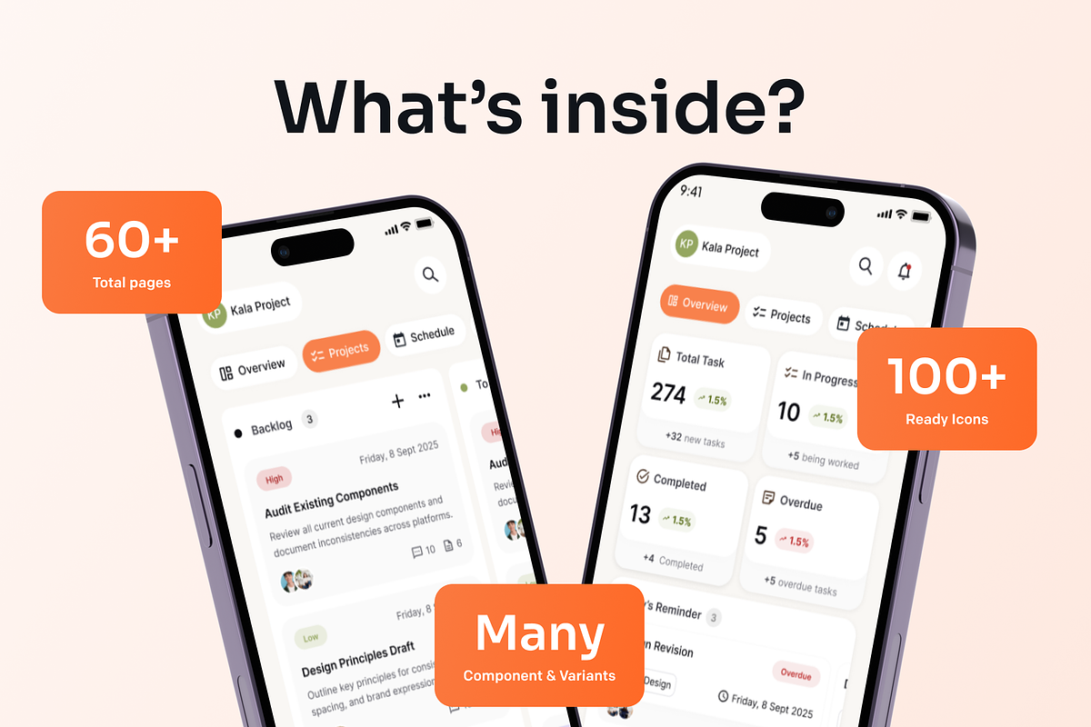 Workio - SAAS Project Management App, an UI Kit Template by Agensip Design Agency (Photo 4 of 10)