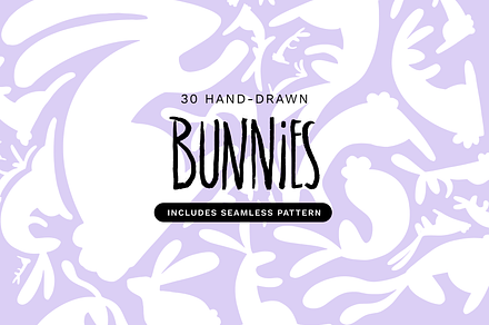 Hand-Drawn Bunny Illustrations
