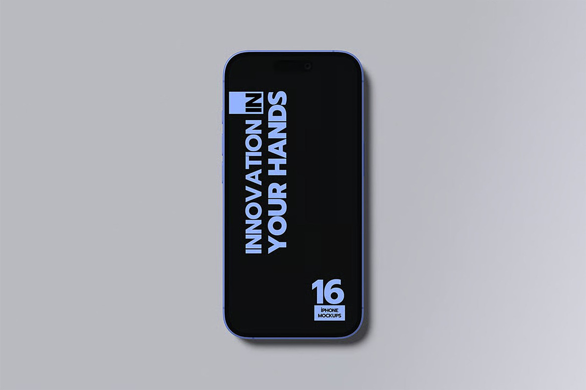 Iphone 16 Mockup, an iPhone Mockup by zpackcreative (Photo 2 of 4)