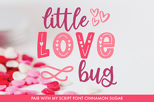 Love Struck, Valentine's Font