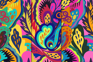 Psychedelic Seamless Patterns