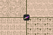 Adorable Dogs Procreate Patterns, a Brush Add-On by Heather Green Designs (Thumbnail 3 of 8)