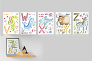 Watercolor Alphabet poster, cards, an Education Illustration by My watercolor shop (Thumbnail 4 of 13)