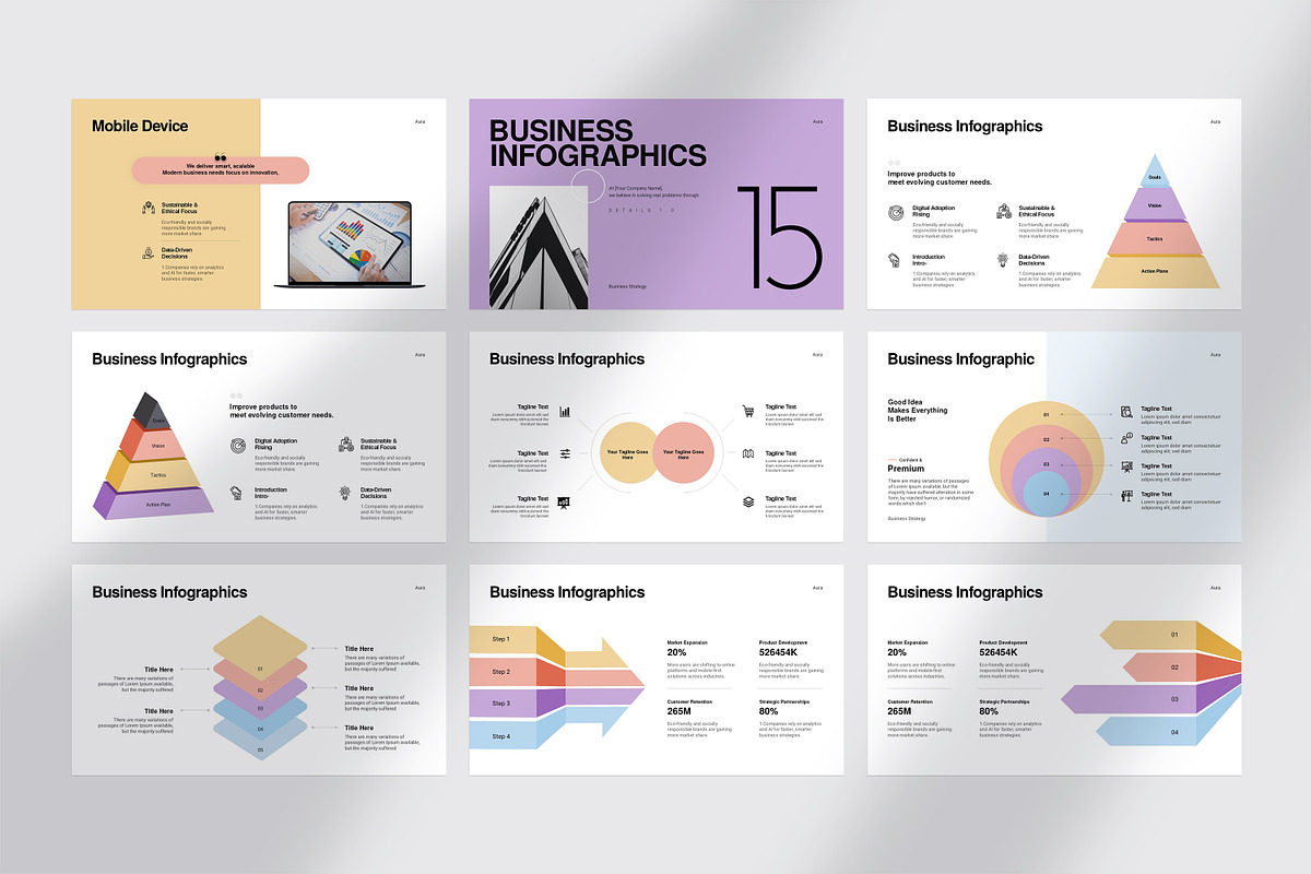 AURA Business Strategy Presentation, a Presentation Template by GoldenPixelStudio (Photo 26 of 30)