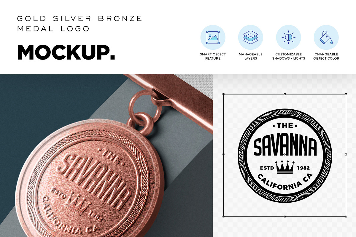 Embossed Medal Logo Mockup, a Product Mockup by DesignNeutrons (Photo 2 of 4)
