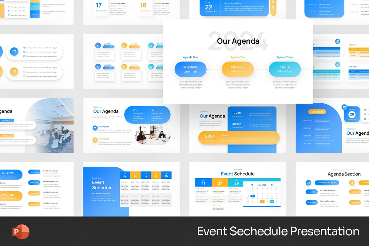 Event Timeline Powerpoint Templates, a Presentation Template by Fit-tee (Photo 1 of 2)