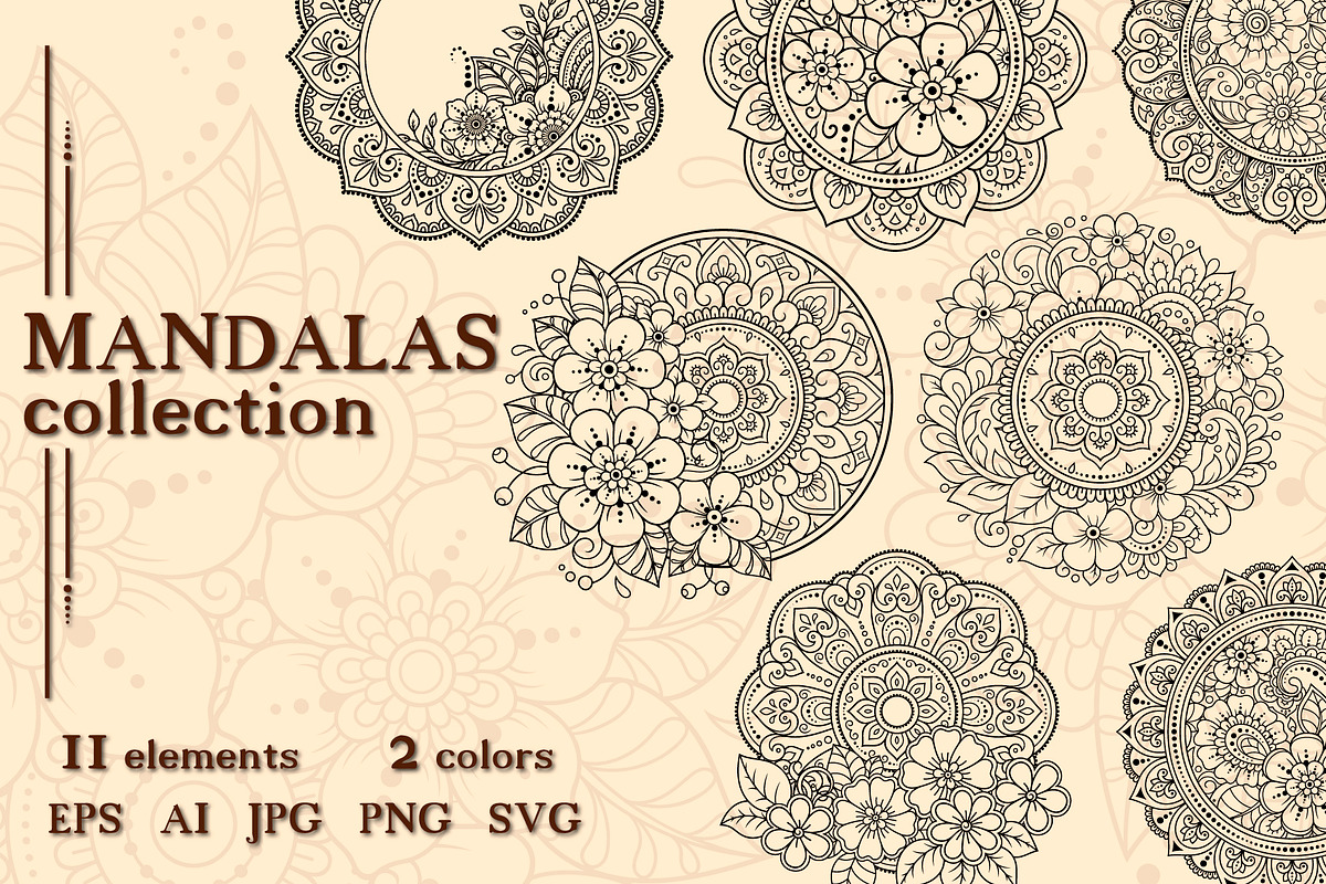 Mandalas collection, a Decorative Illustration by Katika Shop (Photo 1 of 8)
