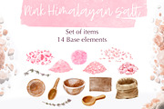 Pink Himalayan Salt Watercolor, a Food Illustration by Shabbypie (Thumbnail 2 of 5)