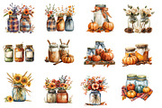 Fall Masons Jars Clipart, an Illustration by Designworld (Thumbnail 4 of 5)