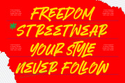 Sark Rebels Display Brush Font, a Script Font by Letterena Studios Script (Thumbnail 7 of 10)