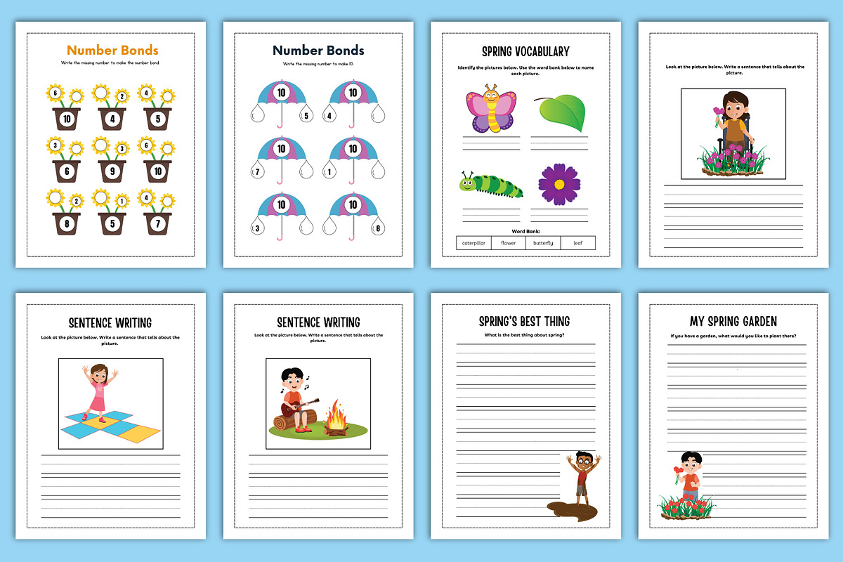 Kindergarten Numbers Workbook Canva