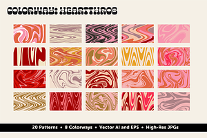 Swirls & Waves - Vector/JPG Patterns