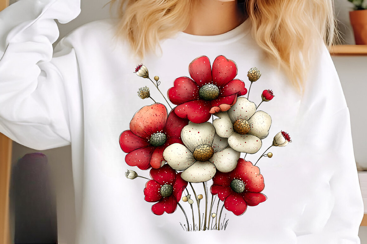 Whimsical Flowers Spring Clipart, an Illustration by GatewayDesign (Photo 3 of 5)