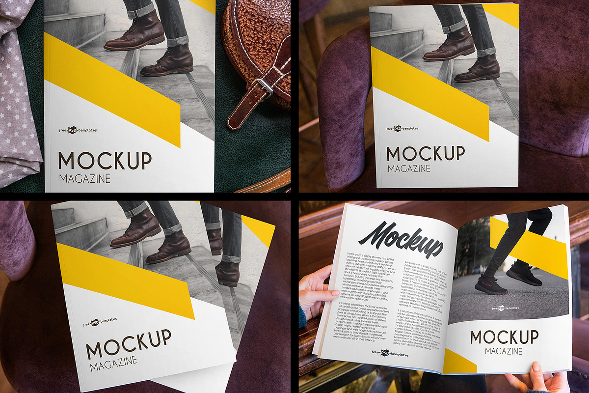 15 Magazine MockUps, a Books & Magazine Mockup by Free-PSD-Templates (Photo 7 of 7)