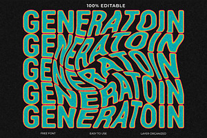 Generation Z: A Bold Typography Desi, a Layer Style Add-On by Imamul001