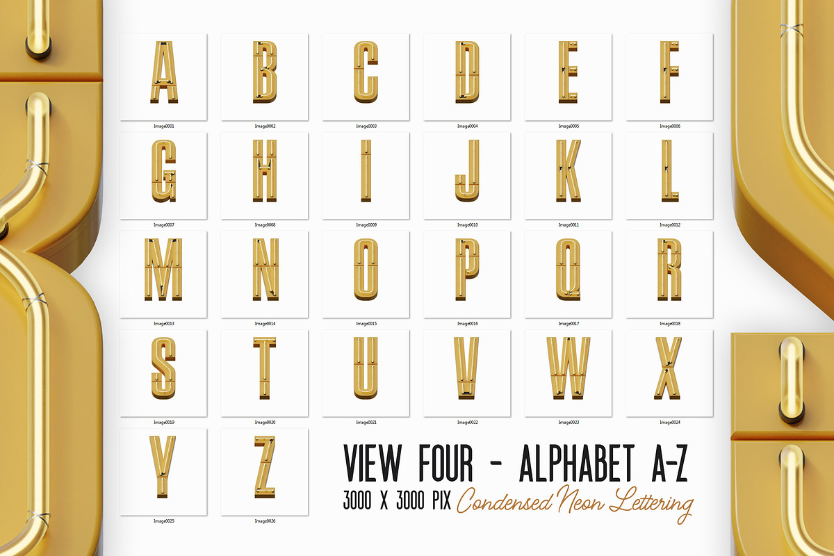 Condensed Neon 3D Lettering, a Graphic by TVartworks (Photo 18 of 21)