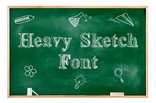 Heavy Sketch Font