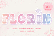 Florin - Floral Decor Font, a Symbol Font by AnningArts (Thumbnail 1 of 8)