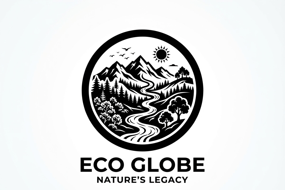 60 Eco Globe Landscape Silhouette, a Technology Illustration by Amazin_art (Photo 30 of 44)