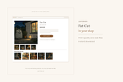 Fat Cat Illustrations, Set 30, an Animal Illustration by LanternkinStudio (Thumbnail 5 of 14)