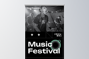 Music Fest Roll Up Banner, a Print Template by Annora Studio (Thumbnail 5 of 6)