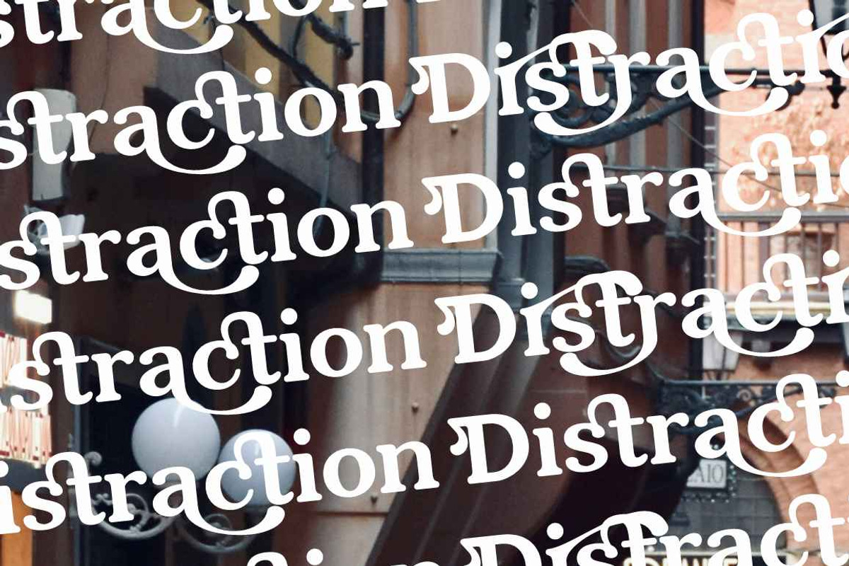 Distraction, a Serif Font by studiobasic (Photo 4 of 9)
