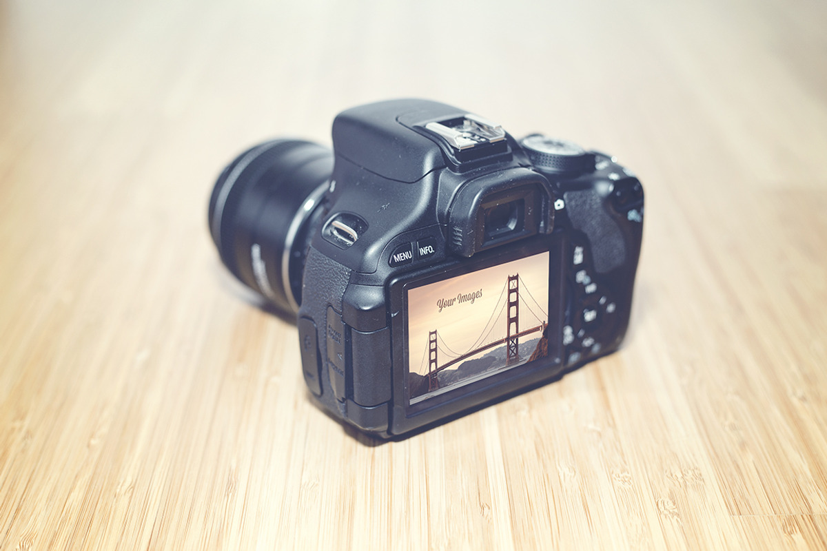 Realistic Camera Mock Up, a Mockup by Foos (Photo 2 of 3)