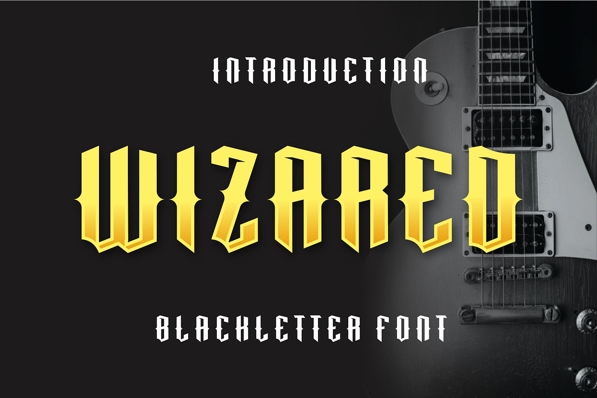 Wizared Blackletter Font, a Serif Font by majesticlogo (Photo 1 of 5)