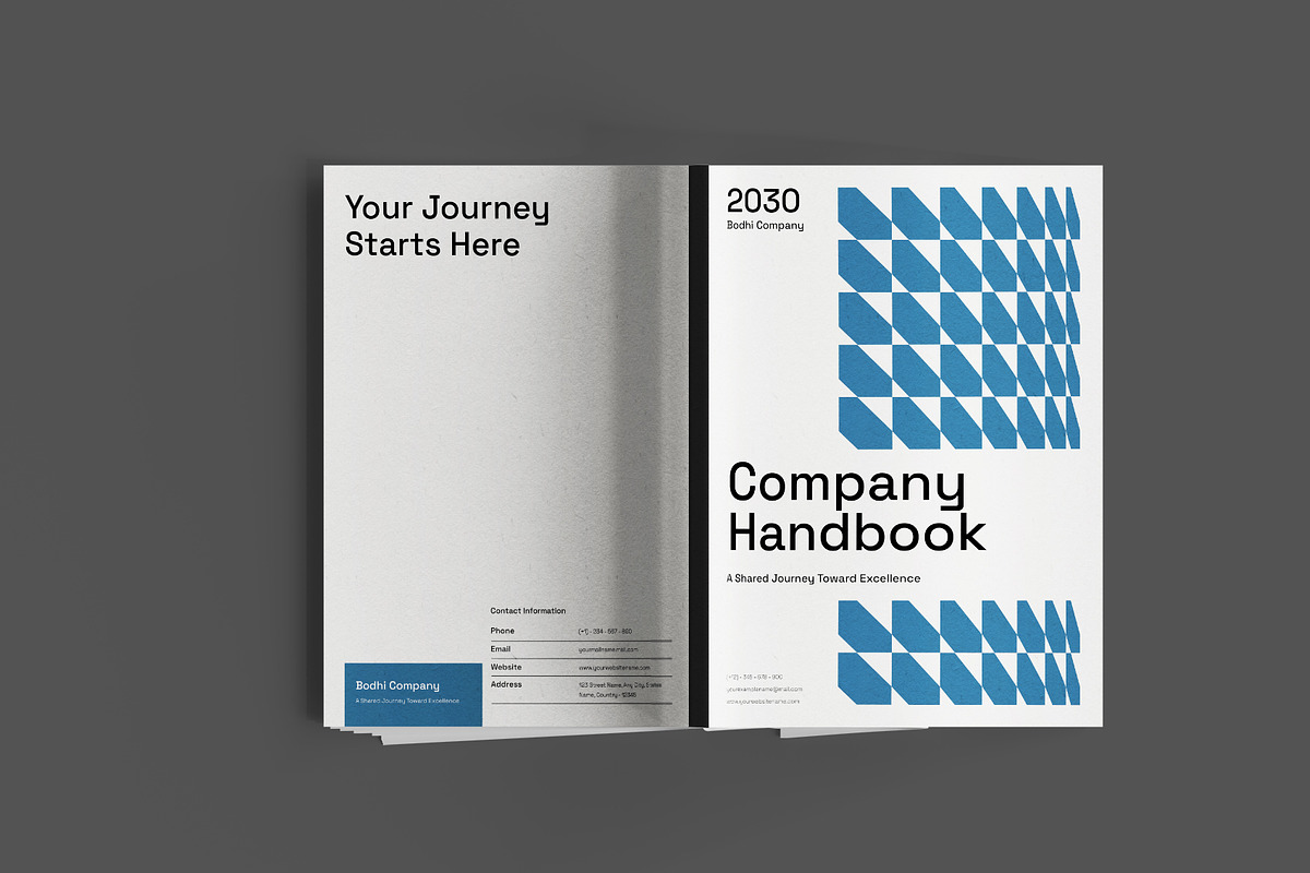 White Minimal Company Handbook, a Stationery Template by Neermana (Photo 7 of 10)