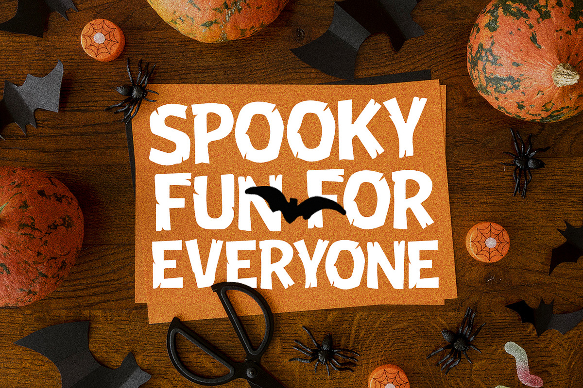 Leilmod Tuperps Horror Display Font, a Sans Serif Font by Maulana Creative (Photo 2 of 7)