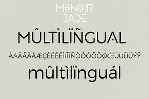 Manoir Jade. Sans Serif Font