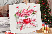 Whimsical Cute Valentine Clipart Bun, a Seasonal Illustration by SVGArt (Thumbnail 5 of 5)