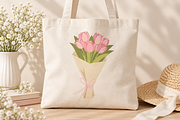Spring Bouquets Clipart, a Decorative Illustration by Anna Studio (Thumbnail 7 of 12)