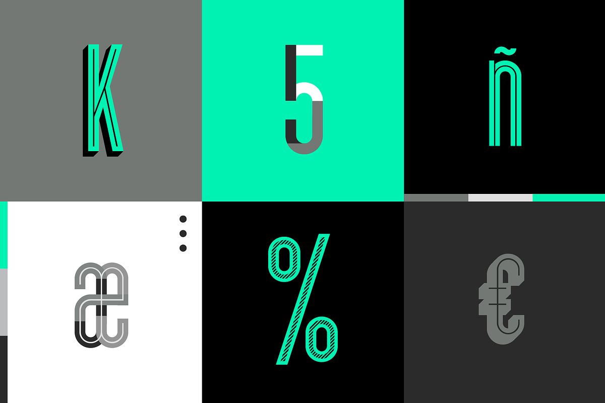 Longitude Display Font System preview 3