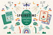 Springtime Clipart, an Illustration by by Margo (Thumbnail 1 of 8)
