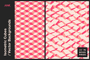 Isometric Cubes / Vector Backgrounds, a Pattern Graphic by dvtchk (Thumbnail 1 of 8)
