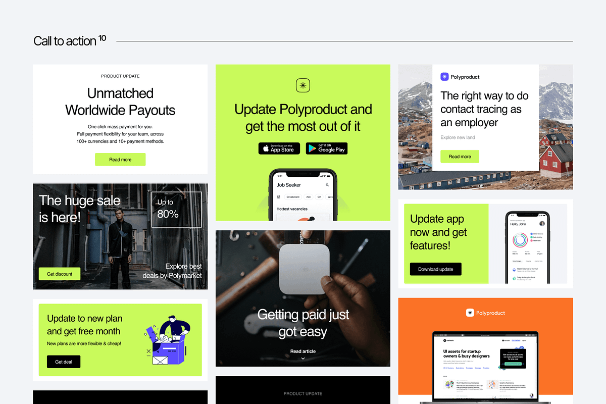 Polybox Email Templates, an Email Template by Craftwork