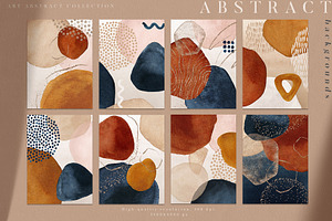 Art Abstract Watercolor Shapes